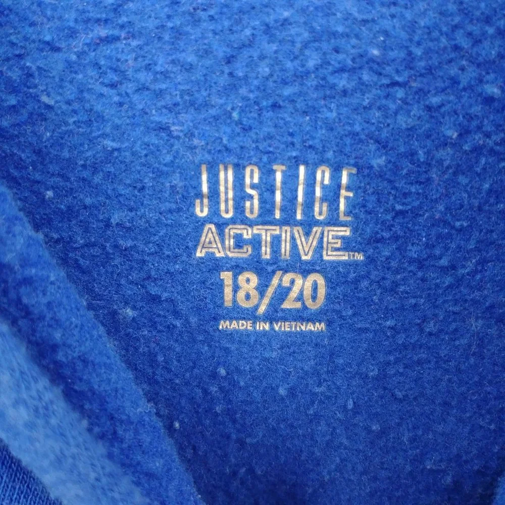 Justice Girls Royal Blue Dolman Sleeve Hoodie